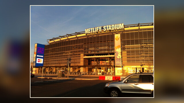 Exterior of MetLife Stadium in East Rutherford, New Jersey.