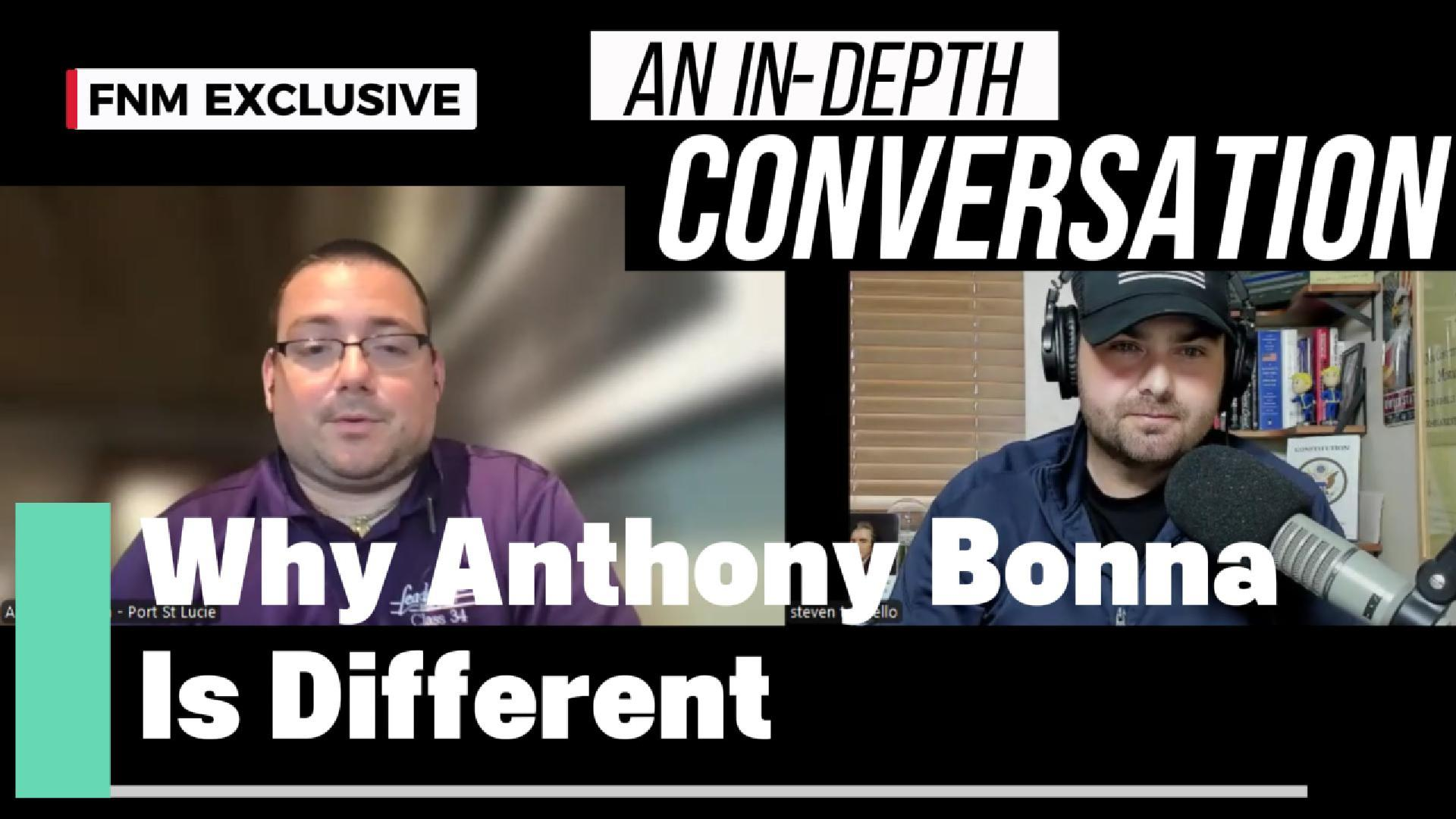 Steven Tauriello interviews Florida House District 85 candidate Anthony Bonna